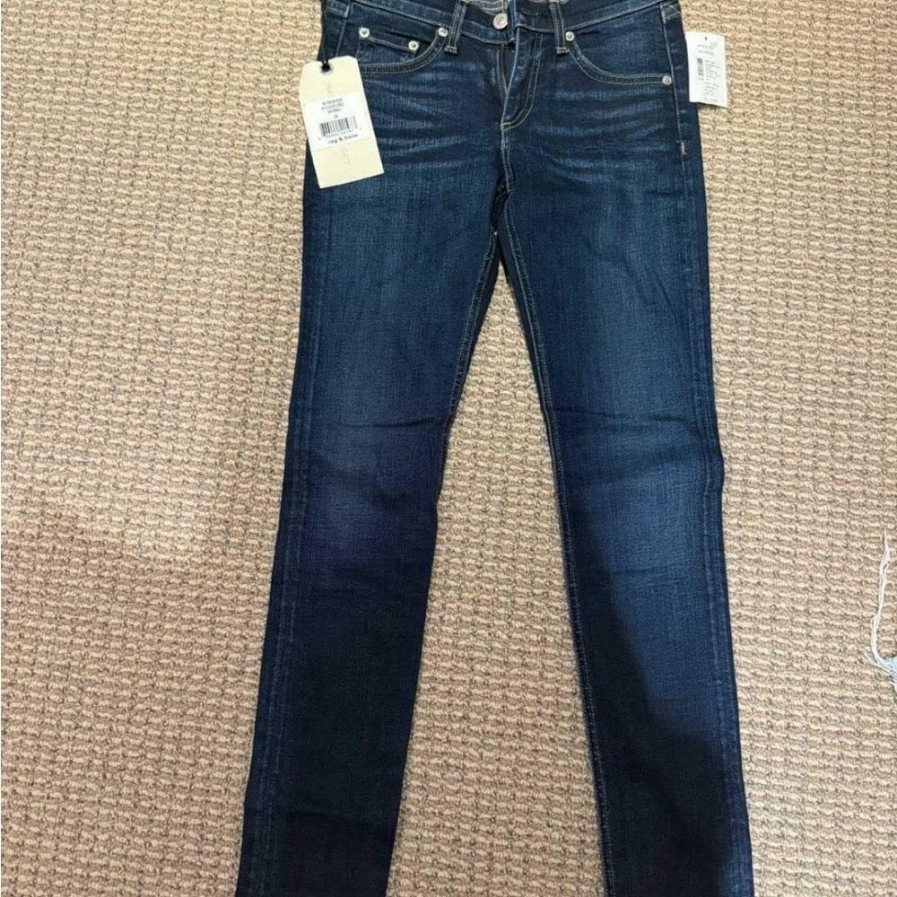 Rag & Bone Deep Indigo Skinny Jeans